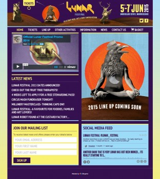 Website and online ticket sales for Lunar Festival
